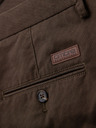 Ombre Clothing Férfi chino nadrág REGULAR FIT finom struktúrával - barna