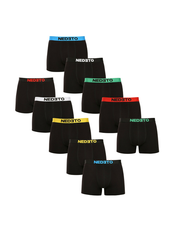 Nedeto Tíz darabos - fekete férfi boxeralsó Nedeto