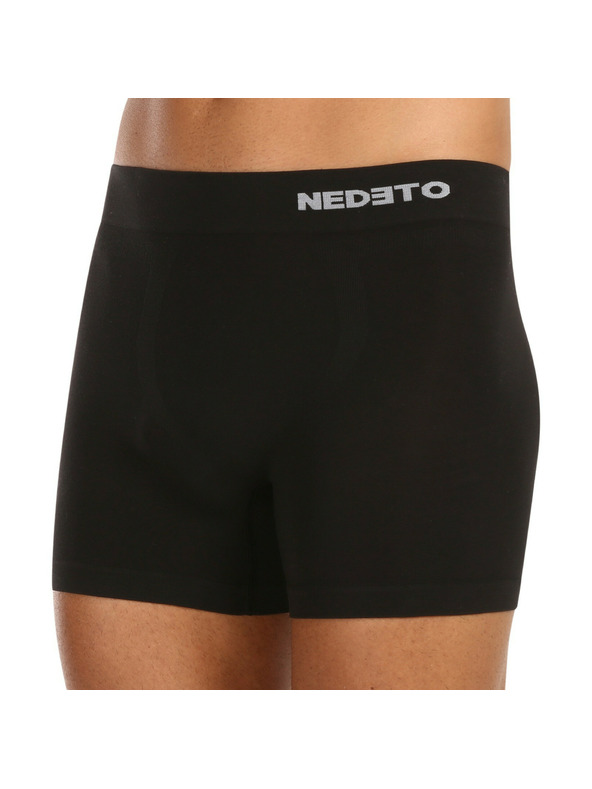 Nedeto Nedeto férfi boxeralsó varrás nélküli bambusz fekete
