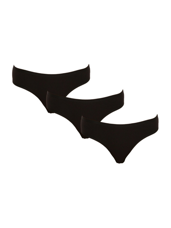 Nedeto Három darabos készlet - női bugyi Nedeto fekete