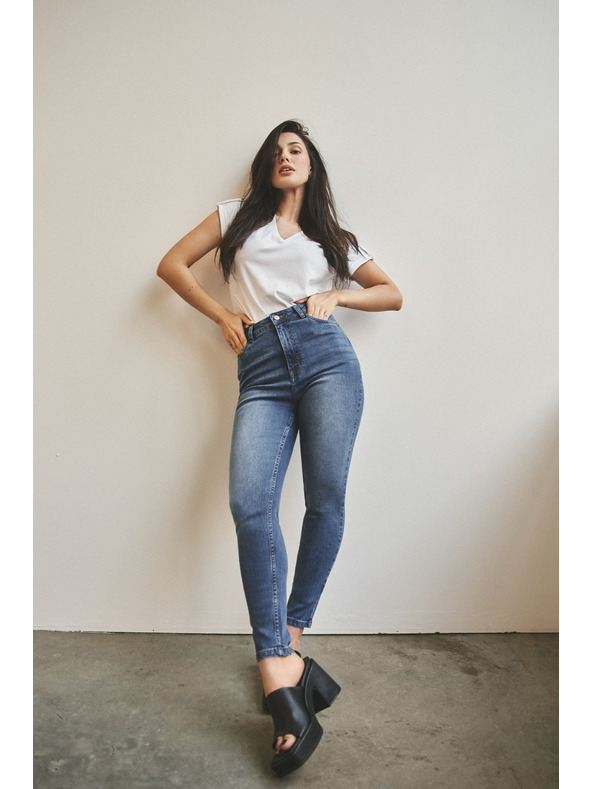 Moodo Női farmer Moodo – sötétkék