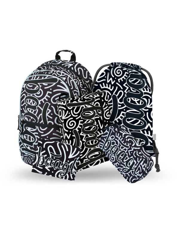 BAAGL  BAAGL 5 SZETT Core Elem: hátizsák, tolltartó, zsák, mappa, pénztárca