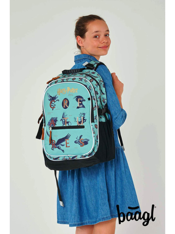 BAAGL  BAAGL 3 SZETT Core Harry Potter Fantasztikus Állatok: hátizsák, tolltartó, zsák