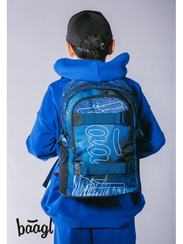 BAAGL  BAAGL 3 SZETT Skate Steel: hátizsák, tolltartó, zsák