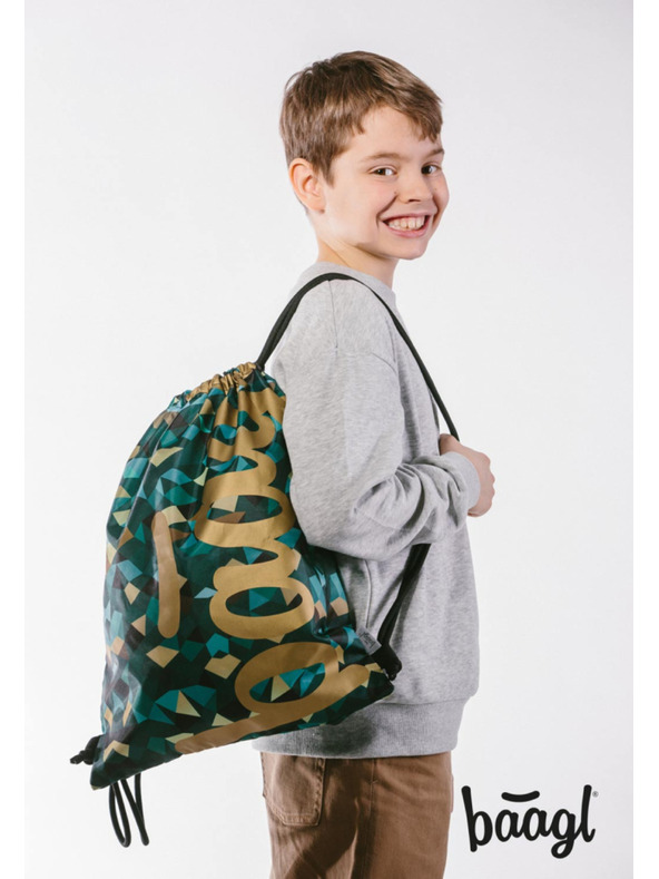 BAAGL  BAAGL 3 SZETT Skate Polygon: hátizsák, tolltartó, zsák