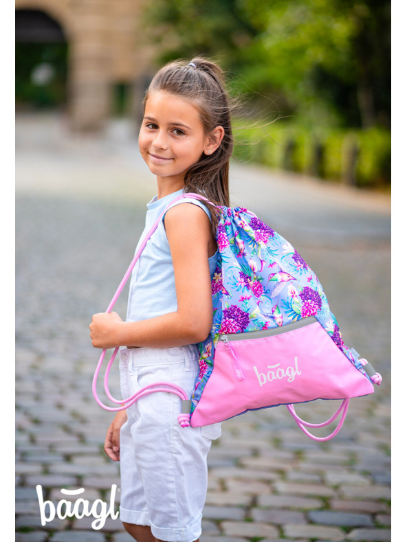 BAAGL  BAAGL 3 SZETT Airy Kolibri: hátizsák, tolltartó, zsák
