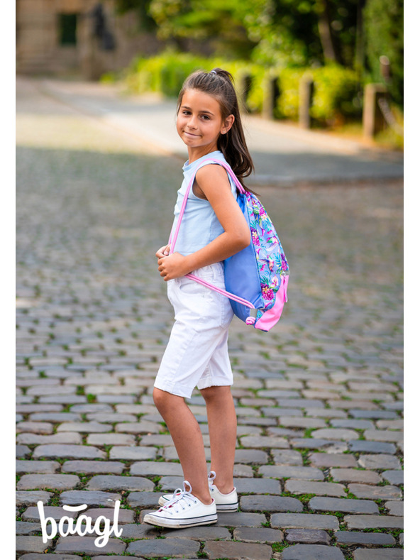 BAAGL  BAAGL 3 SZETT Airy Kolibri: hátizsák, tolltartó, zsák