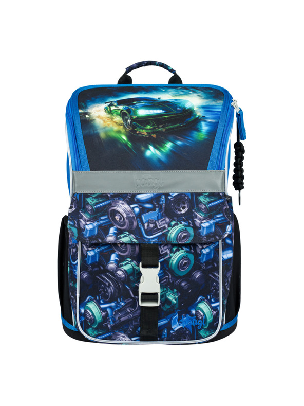 BAAGL  BAAGL Iskolai táska Zippy Versenyautó