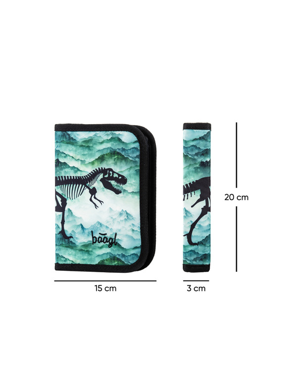BAAGL  BAAGL 3 SZETT Ergo Dínó: táska, tolltartó, tasak