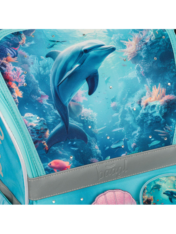 BAAGL  BAAGL Iskolai hátizsák Zippy Delfin