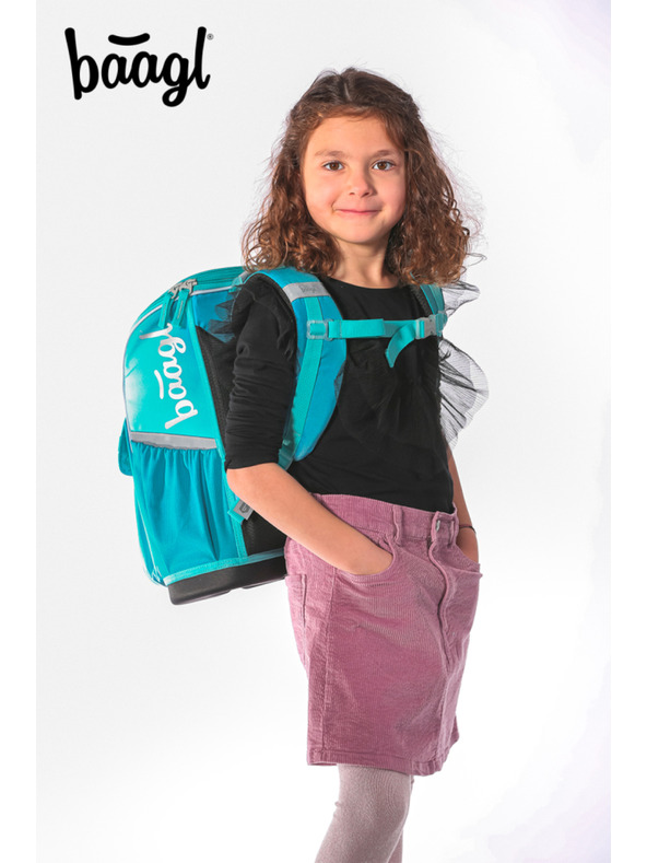 BAAGL  BAAGL SZETT 3 Zippy Delfin: hátizsák, tolltartó, zsák