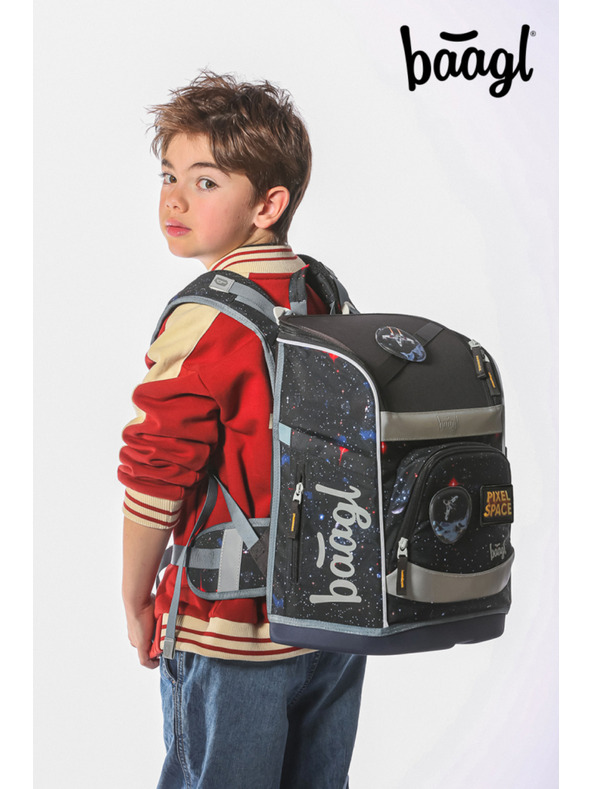 BAAGL  BAAGL Iskolai táska Zippy plus Pixel Space