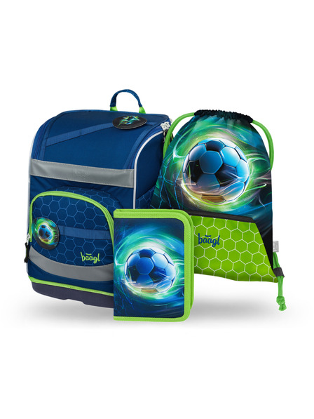 BAAGL  BAAGL SZETT 3 Zippy plus Focilabda: iskolatáska, tolltartó, zacskó