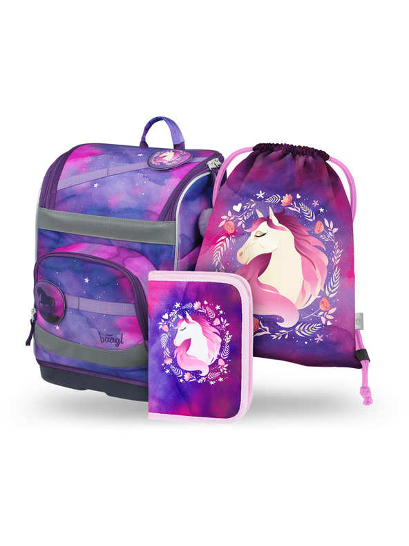 BAAGL  BAAGL SZETT 3 Zippy plus Ló: hátizsák, tolltartó, zsák