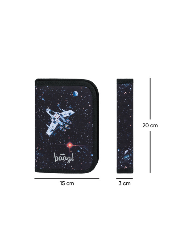 BAAGL  BAAGL Iskolai egyszintes tolltartó Pixel Space