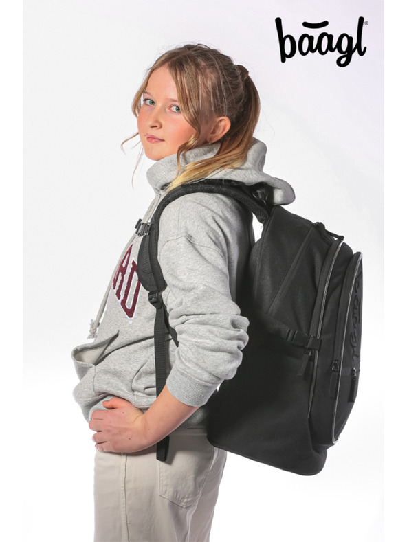 BAAGL  BAAGL Iskolai hátizsák Core Uni fekete