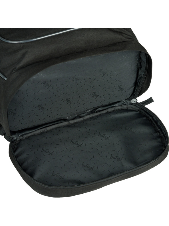 BAAGL  BAAGL Iskolai hátizsák Cubic Uni Fekete