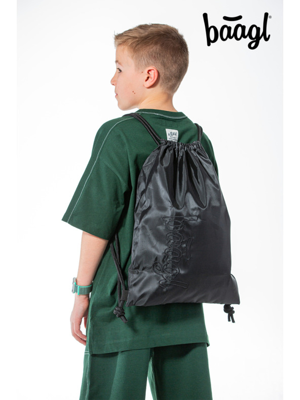 BAAGL  BAAGL SET 3 Skate max Darkness: hátizsák, tolltartó, zsák