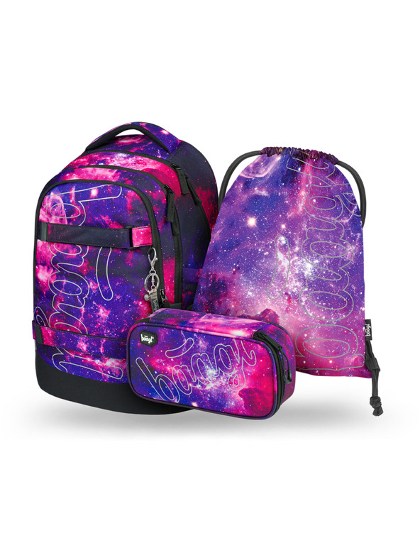 BAAGL  BAAGL 3 SZETT Skate max Galaxis: hátizsák, tolltartó, zsák