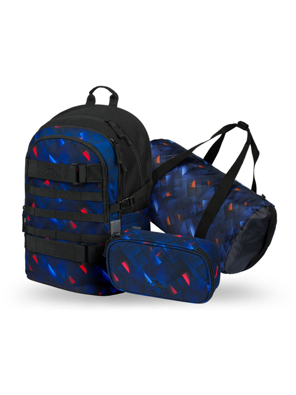 BAAGL  BAAGL SET 3 Skate Indigo: hátizsák, tolltartó, sporttáska