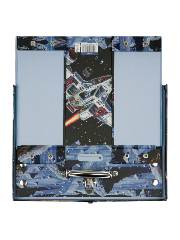 BAAGL  BAAGL Összehajtható iskolai táska Pixel Space szerelvényekkel