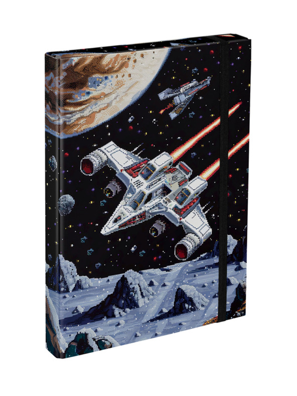 BAAGL  BAAGL A4 iskolai füzettartó Pixel Space