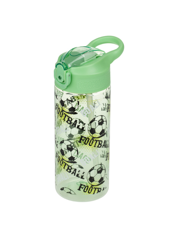 BAAGL  BAAGL Futball Tritán ivópalack szívószállal 500 ml