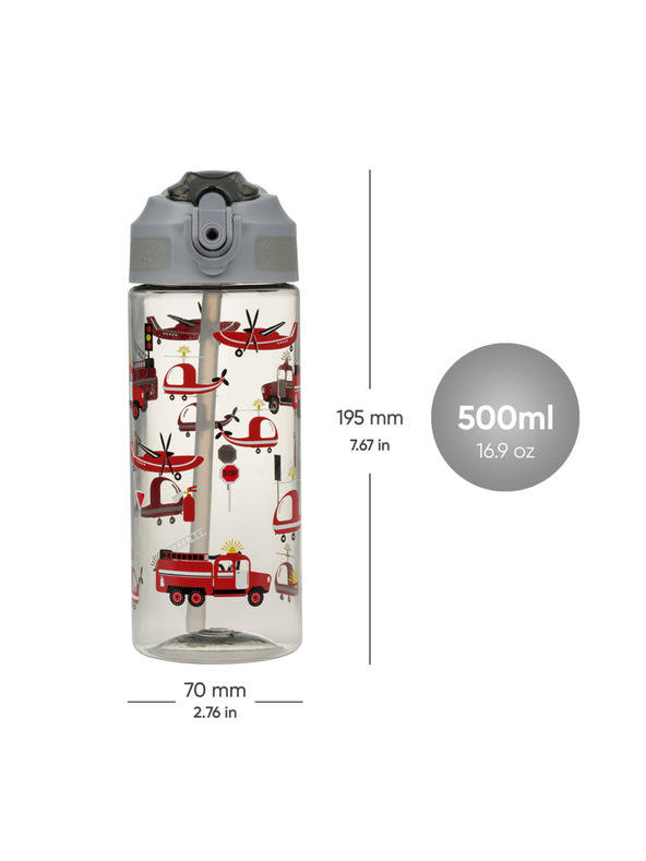 BAAGL  BAAGL Mentősök Tritán ivópalack szívószállal 500 ml