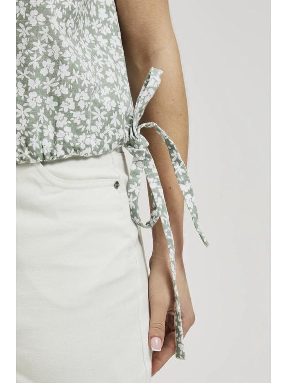 Moodo Mintás megkötős blúz