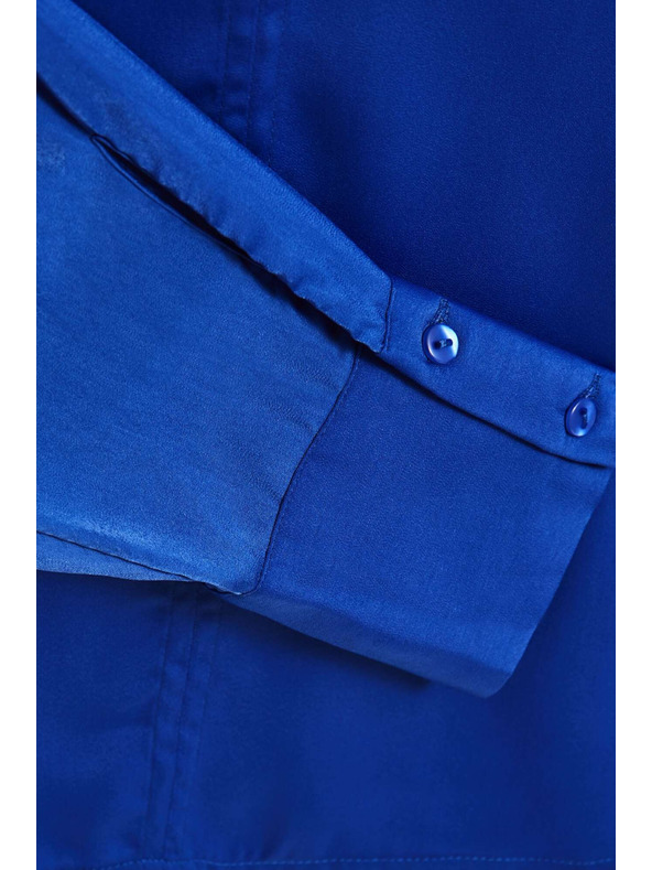 Moodo Kék fényes blúz Moodo