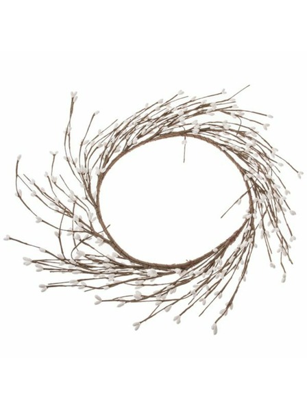 Casa de Engel Fehér virágkoszorú Ø 38cm, 24/120