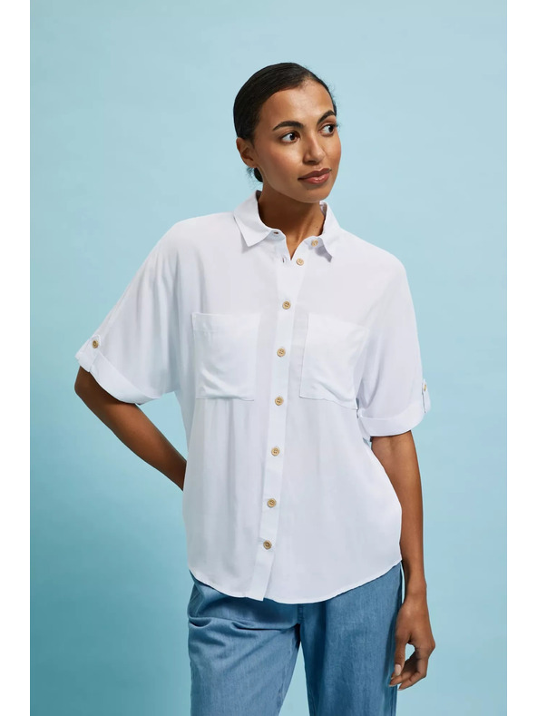 Moodo Fehér rövid ujjú ing