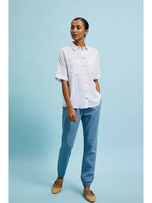 Moodo Fehér rövid ujjú ing