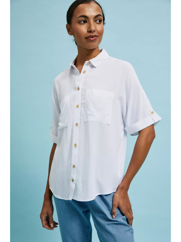 Moodo Fehér rövid ujjú ing