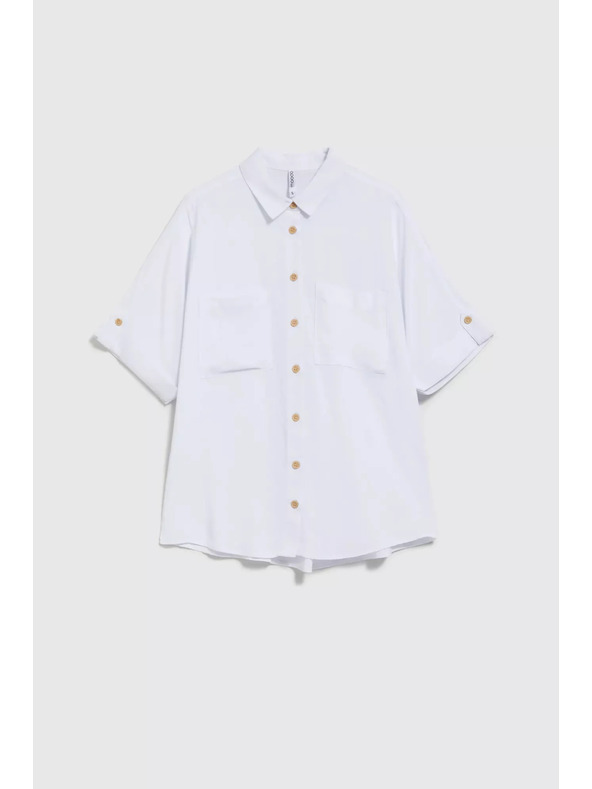 Moodo Fehér rövid ujjú ing