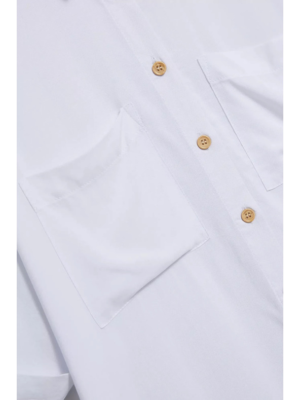 Moodo Fehér rövid ujjú ing