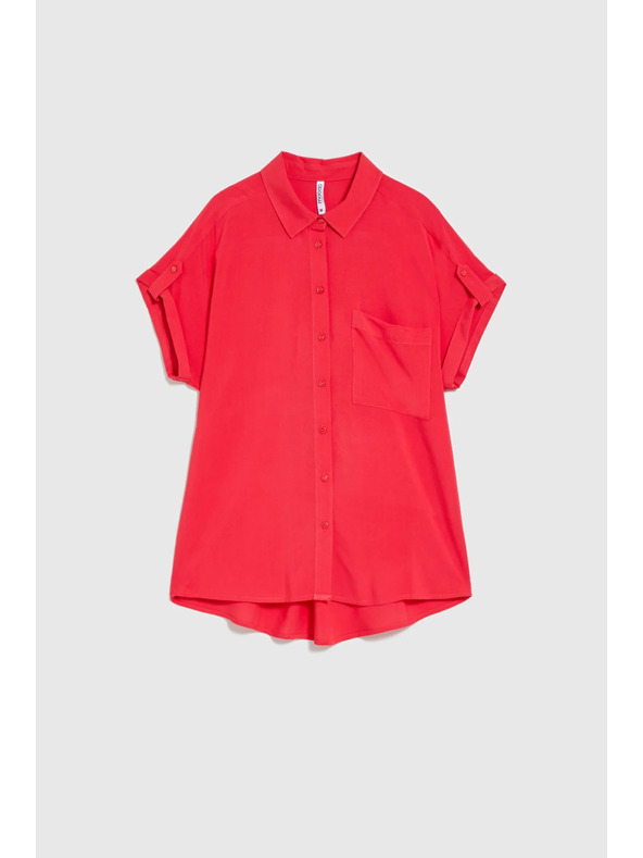 Moodo Piros rövid ujjú ing