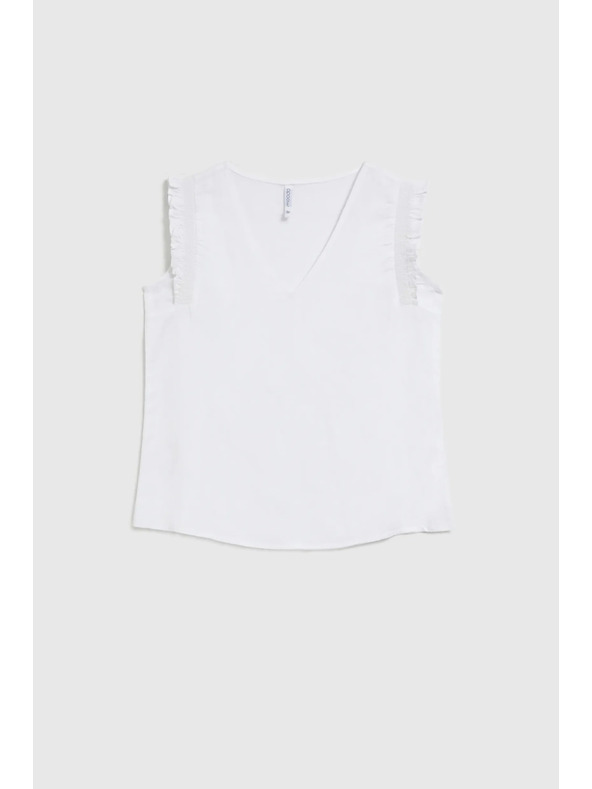 Moodo Fehér ujjatlan felső