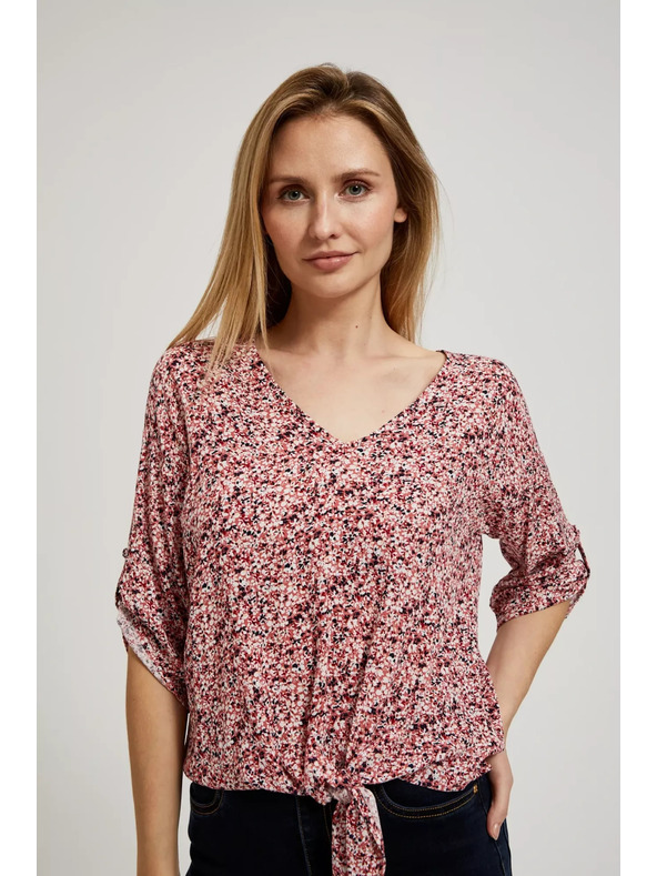 Moodo Rózsaszín megkötős blúz