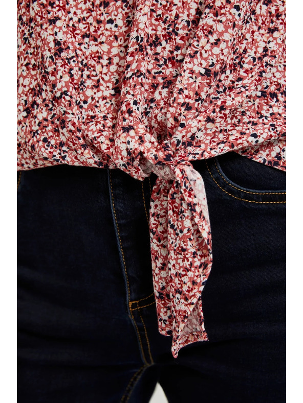 Moodo Rózsaszín megkötős blúz