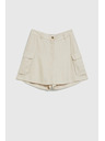 Moodo Krémes rövidnadrág zsebbel