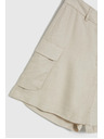 Moodo Krémes rövidnadrág zsebbel
