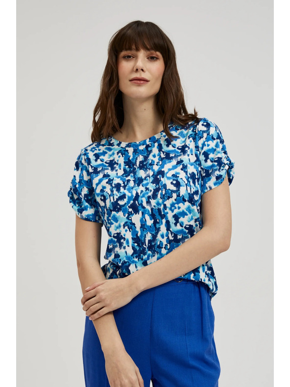 Moodo Kék mintás blúz
