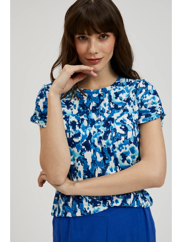 Moodo Kék mintás blúz