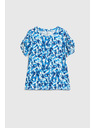 Moodo Kék mintás blúz