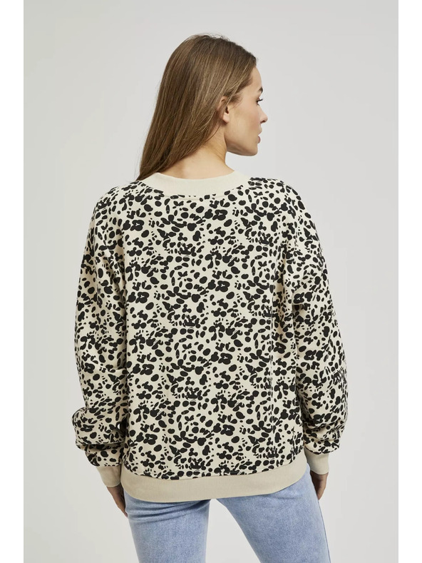 Moodo V-nyakú mintás pulóver