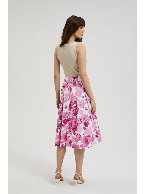 Moodo Rózsaszín rakott szoknya