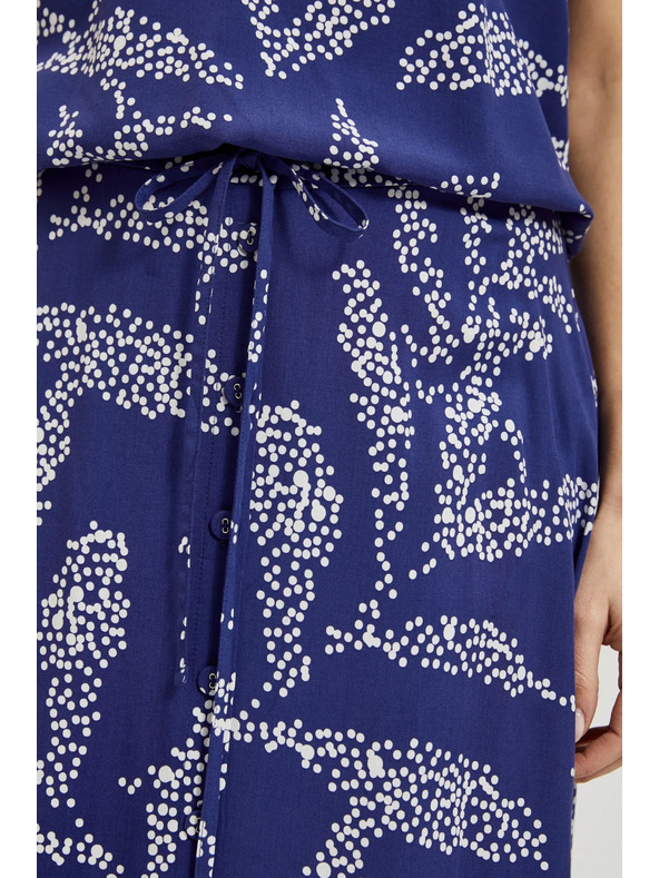 Moodo Kék mintás bő szoknya