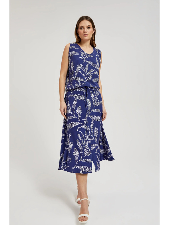 Moodo Kék mintás bő szoknya