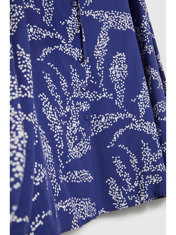 Moodo Kék mintás bő szoknya